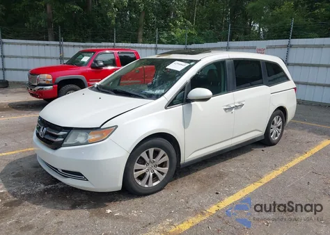 2014 Honda Odyssey Ex-L from USA, damaged, VIN 5FNRL5H6XEB099990